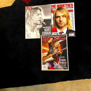 2 Rolling Stone collector magazines of Nirvana
& 1 Tom Petty special edition.